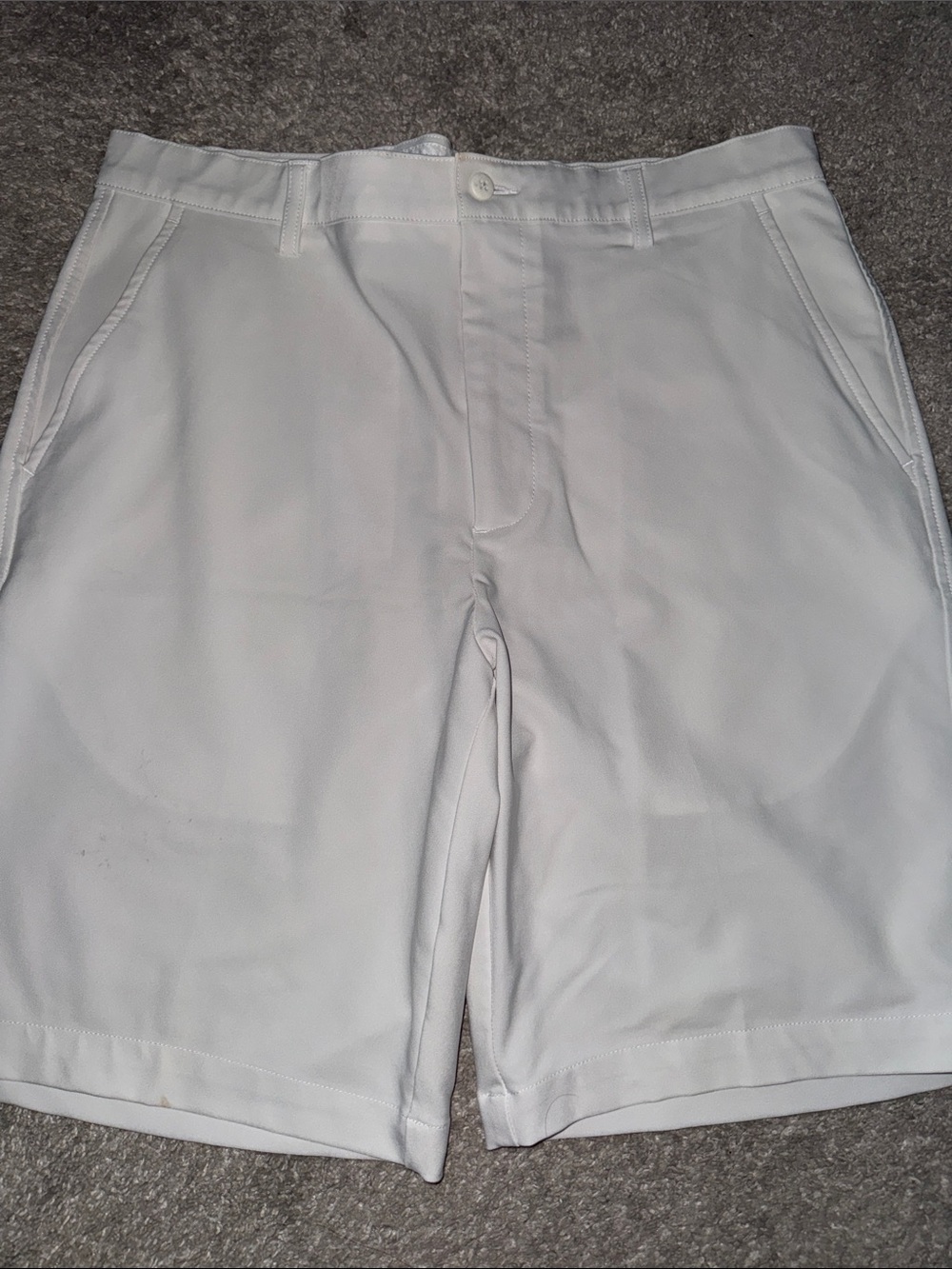 FootJoy Men’s White Flat-Front Golf Shorts